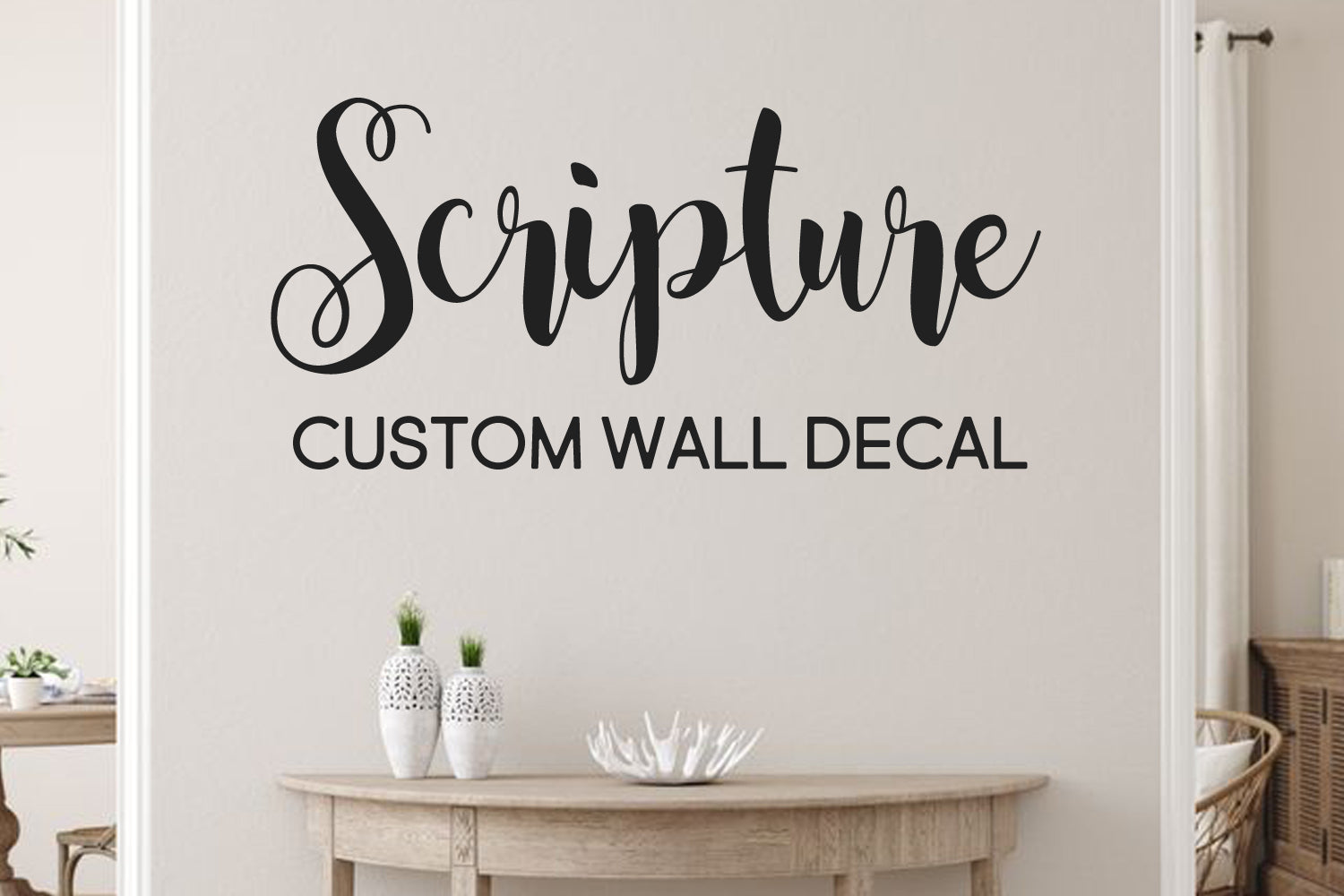 Faith Is Having 11x22 Vinyl Wall Decal – Scripture Wall Art – Black, Removable, Made In USA